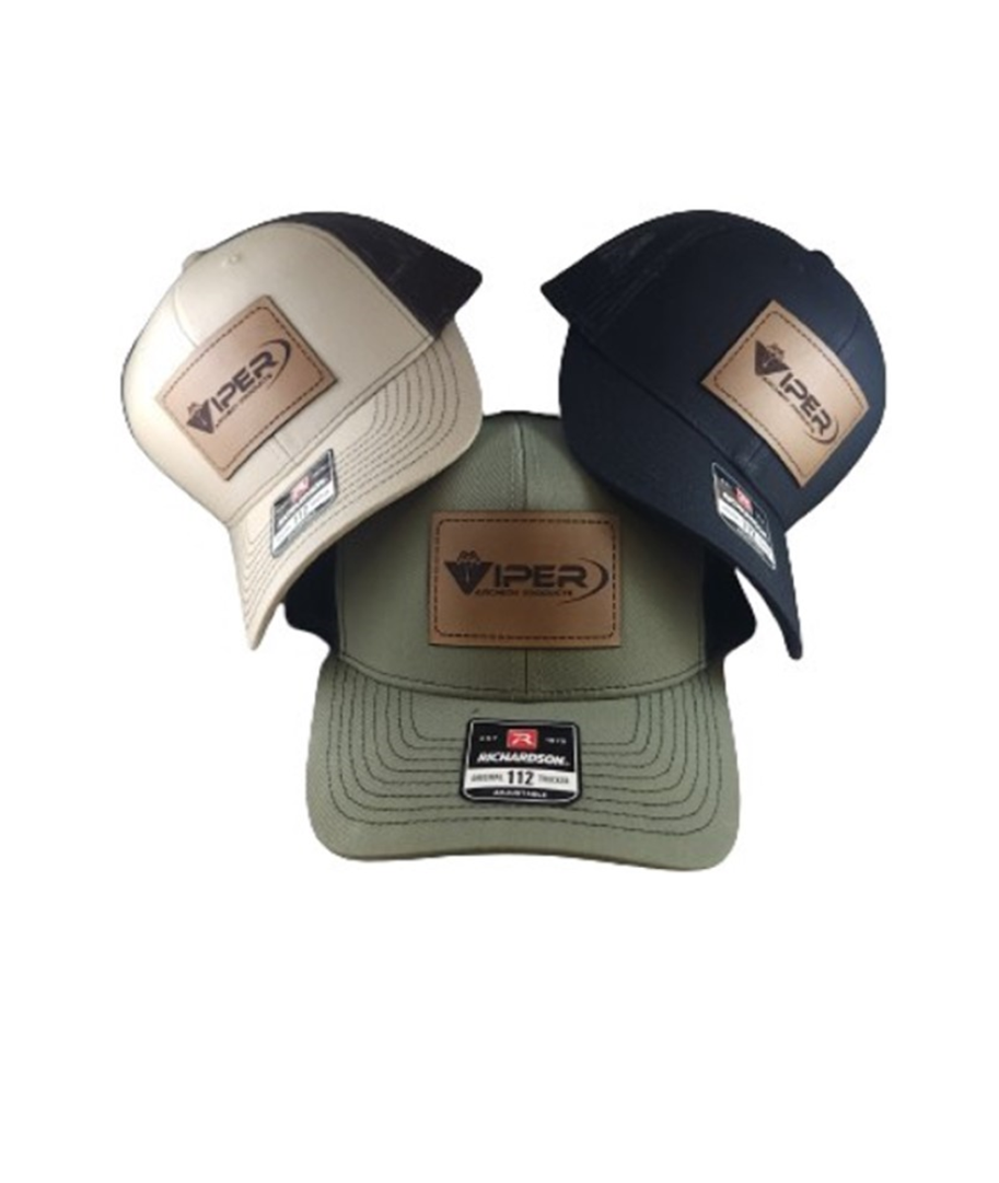 All three Viper Patched Hats Front View